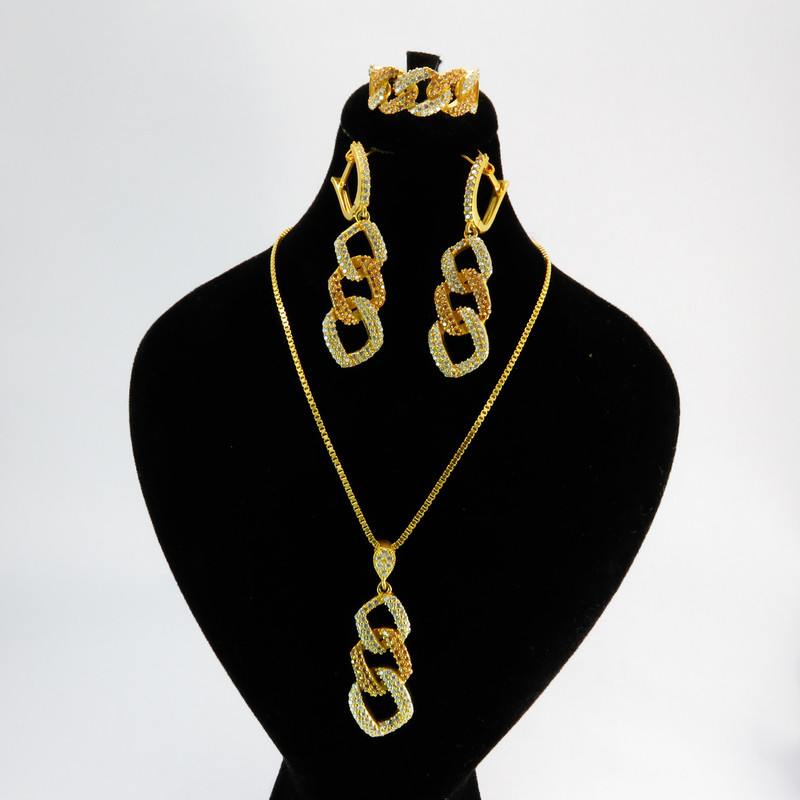 نیم ست نقره زنانه کد AV044-1