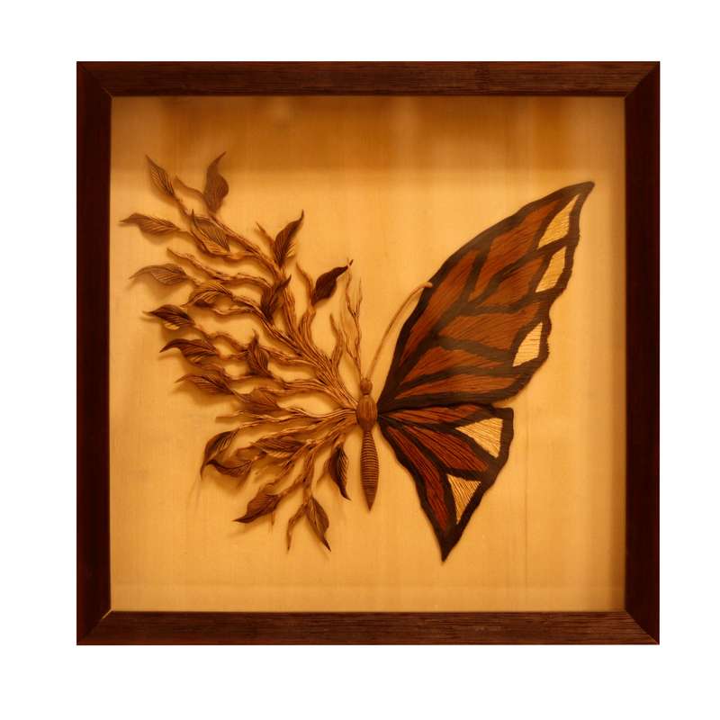 تابلو معرق کاری مدل پروانه 
