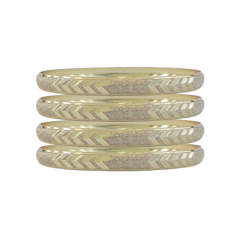 النگو زنانه مدل طلا روس ظریف کد VGL011-2 بسته 4 عددی