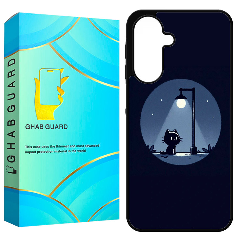 کاور قاب گارد طرح گربه و شب مدل GA26 مناسب برای گوشی موبایل سامسونگ Galaxy A26 5G / A17 5G