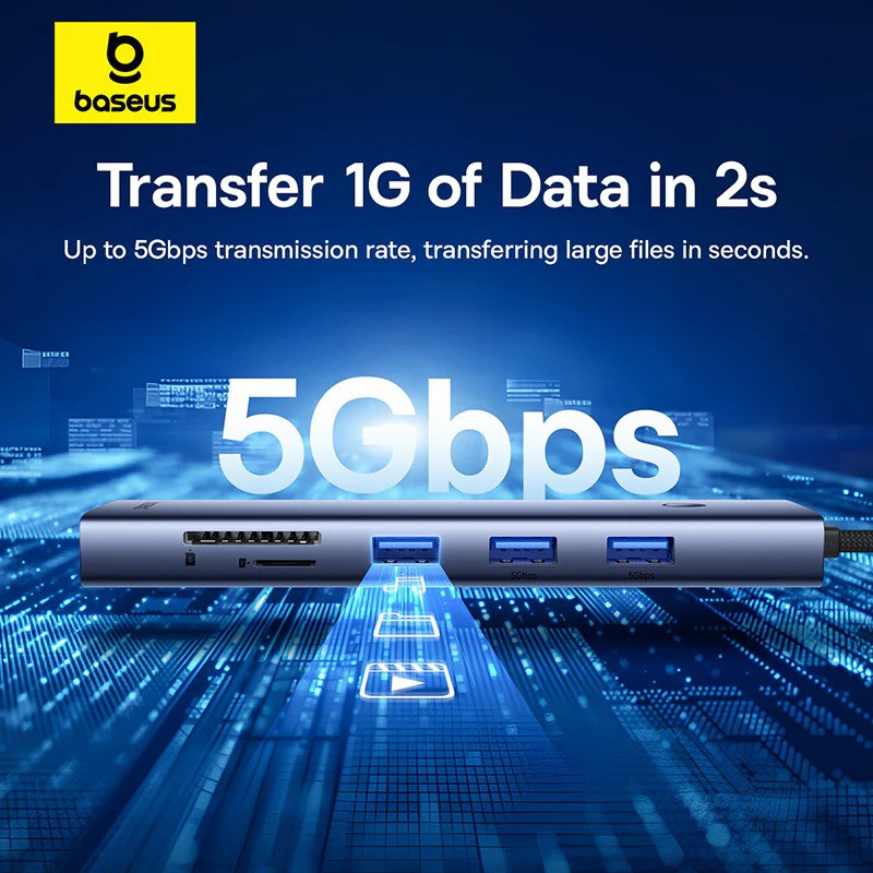 هاب 10 پورت USB-C بیسوس مدل B-C811