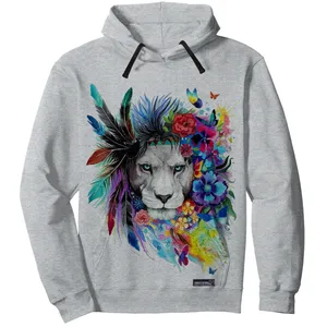 هودی مردانه 27 مدل Lion Flowers کد MH584