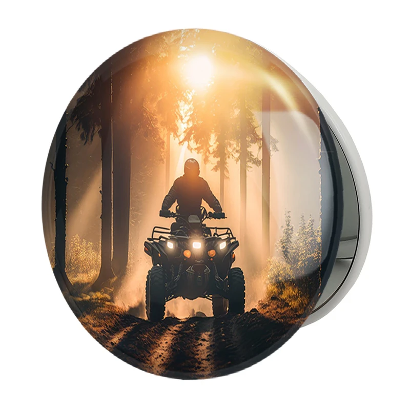 آینه جیبی خندالو طرح موتور چهار چرخ مدل تاشو کد 37098