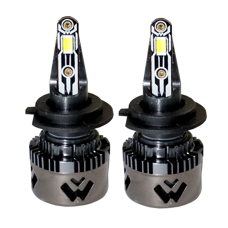 هدلایت لامپ خودرو سام مدل SM42-3colors پایه H1 بسته دو عددی