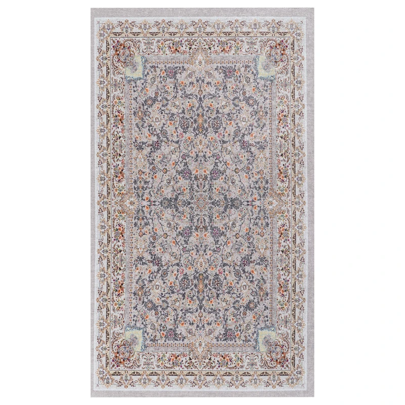 روفرشی مدل کشدار نانو ابریشم  کد 635 زمینه یاسی