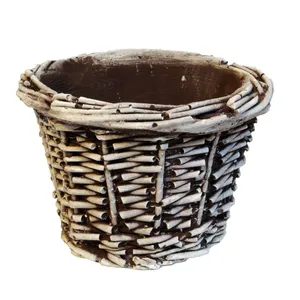 گلدان طرح سبد حصیری کد SD1