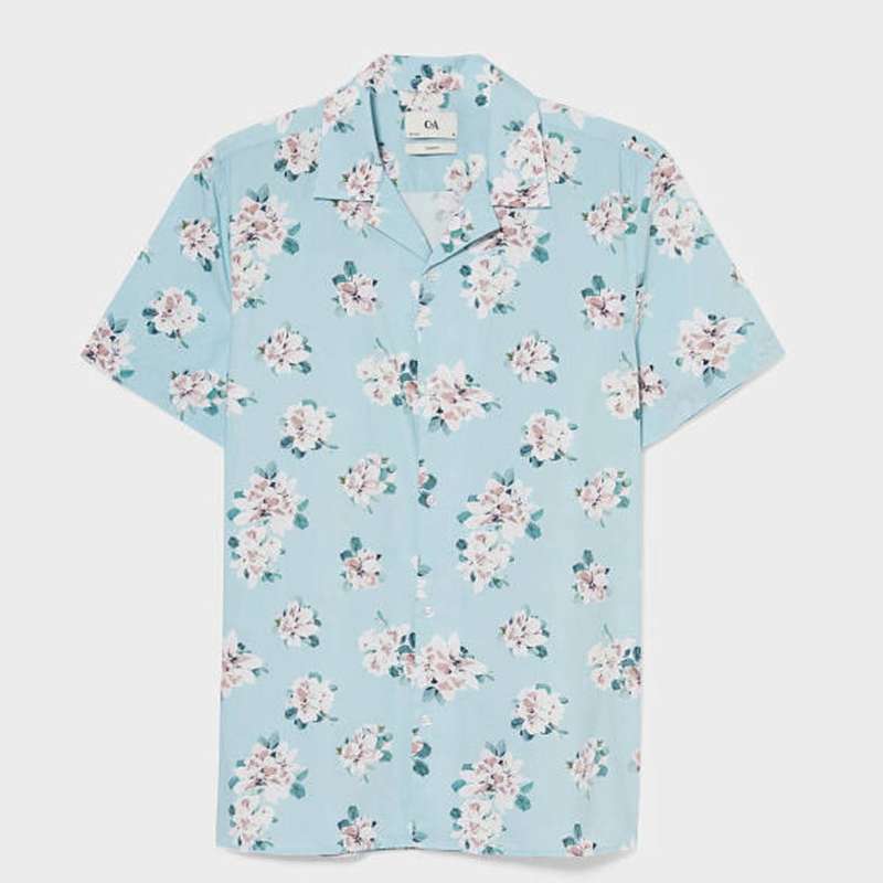 پیراهن آستین کوتاه مردانه سی اند ای مدل هاوایی A6