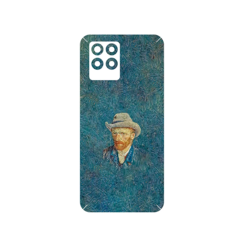 برچسب پوششی ماهوت مدل Self portrait with a gray felt hat مناسب برای گوشی موبایل ریلمی 8 Pro