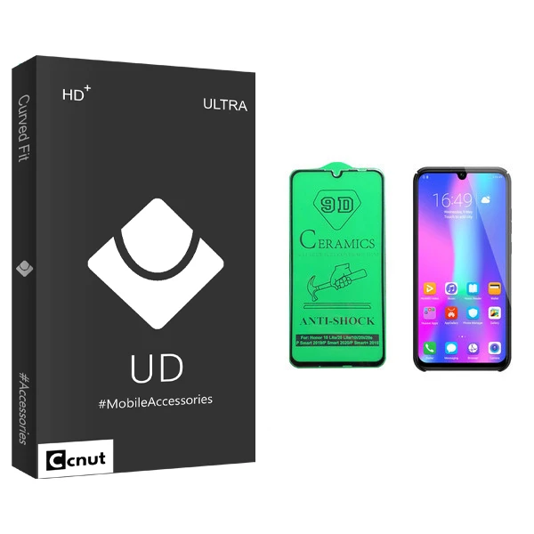 محافظ صفحه نمایش سرامیکی کوکونات مدل UD Black مناسب برای گوشی موبایل آنر 10lite