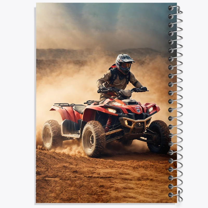 دفتر شطرنجی 50 برگ خندالو مدل موتور چهار چرخ کد 37097