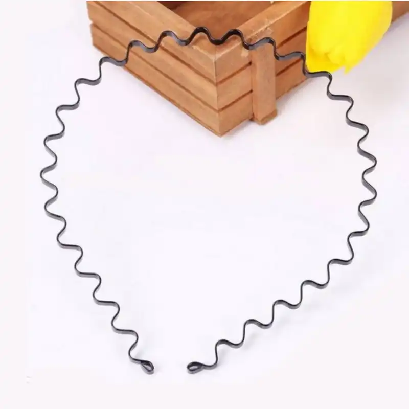 تل مو زنانه مدل اسپرت زیگزاکی طرح هفت هشتی فلزی کد T900