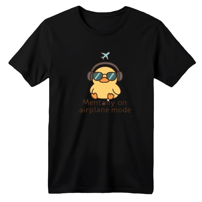 تی شرت آستین کوتاه بچگانه مدل جوجه و هدفون