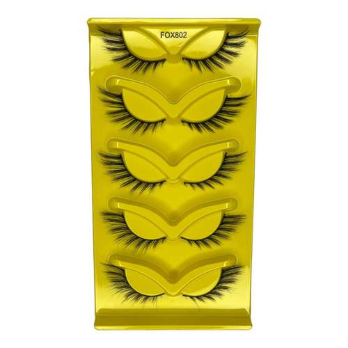 مژه مصنوعی مدل Fox 802 مجموعه 5 عددی