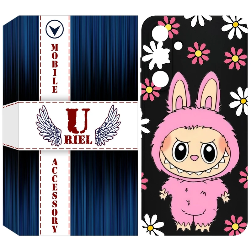 کاور یوریل مدل KSH کد 106 طرح عروسک لبوبو مناسب برای گوشی موبایل سامسونگ Galaxy A55