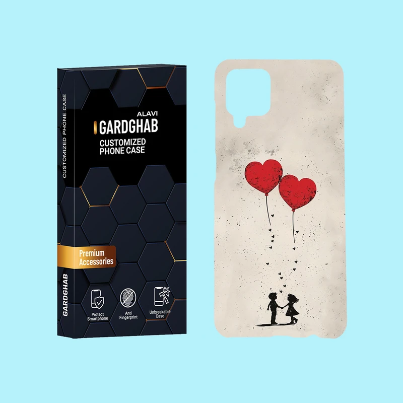 کاور گارد قاب علوی مدل عاشقانه مناسب برای گوشی موبایل سامسونگ Galaxy A12