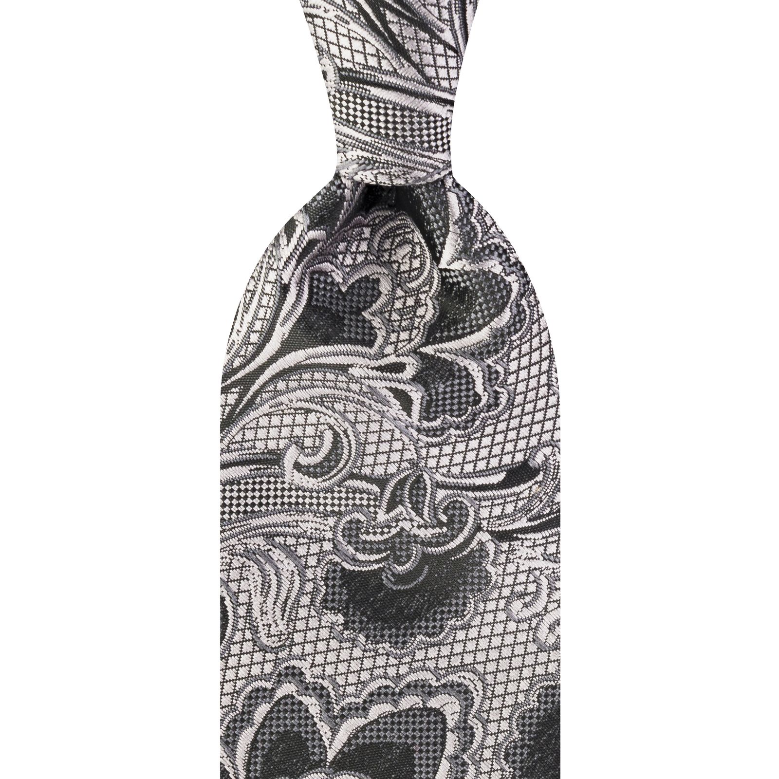 ست کراوات و دستمال جیب و گل کت مردانه جیان فرانکو روسی مدل GF-F926-GR -  - 2