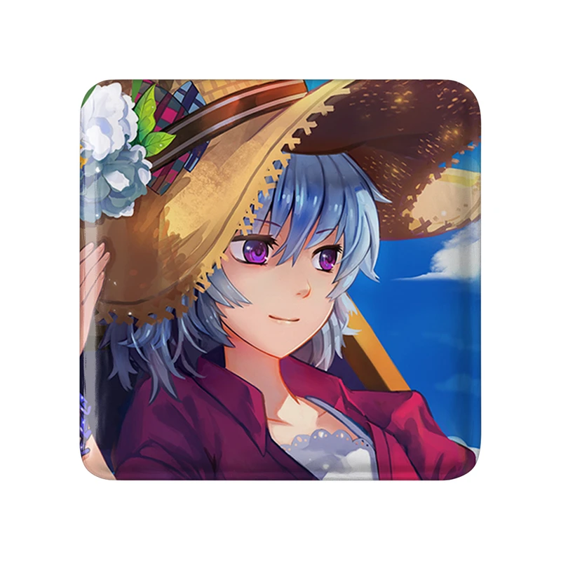 مگنت خندالو طرح یین انیمه تاریک تر از سیاهی Darker Than Black  مدل مربعی کد 22565