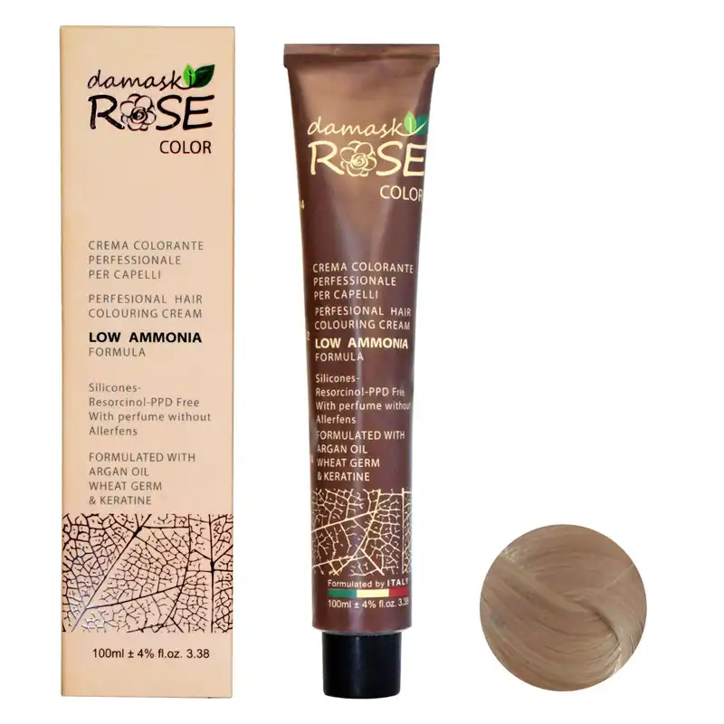 رنگ مو داماسک رز شماره PR16 حجم 100 میلی لیتر رنگ استوایی