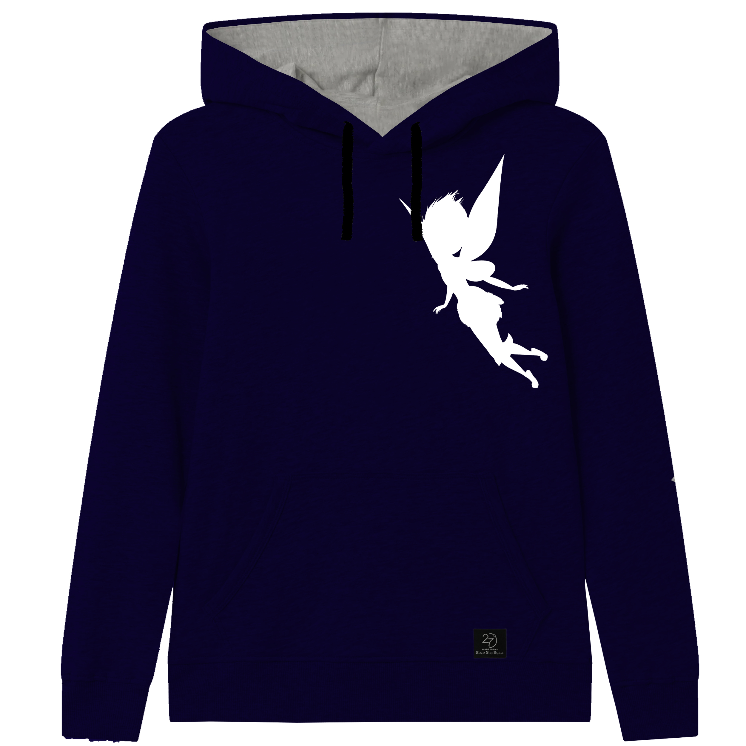 هودی دخترانه 27 مدل فرشته کد V10 رنگ سرمه ای