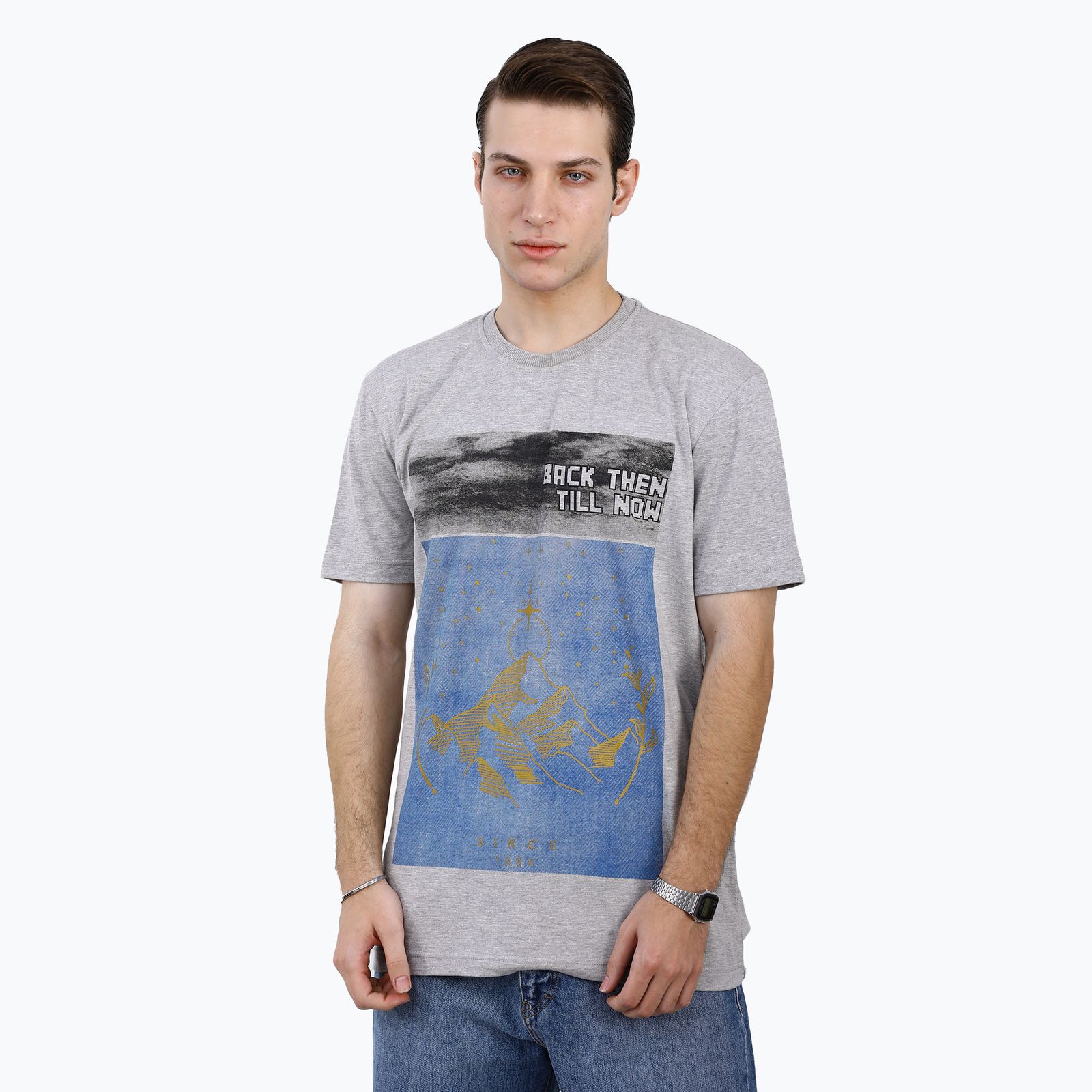 تی شرت آستین کوتاه مردانه پاتن جامه مدل 131621030067642 -  - 2