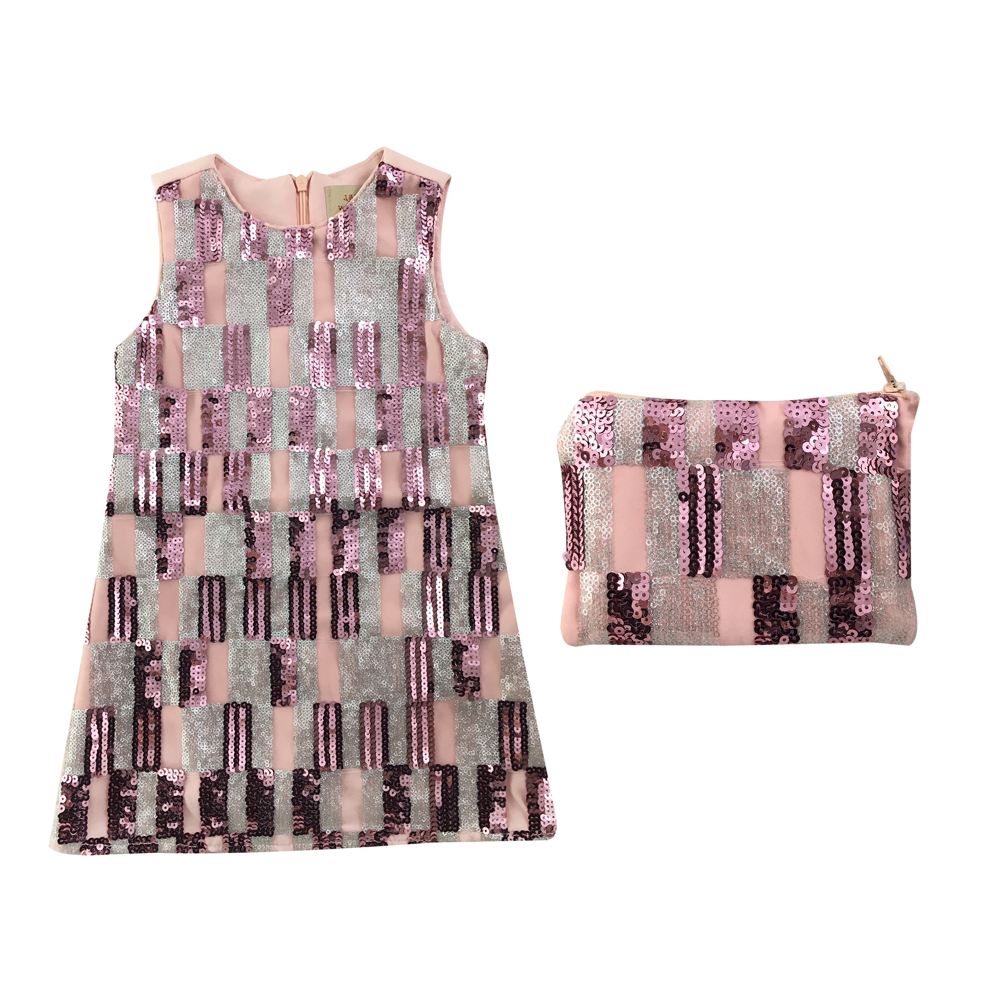 ست پیراهن و کیف دخترانه مدل 1212