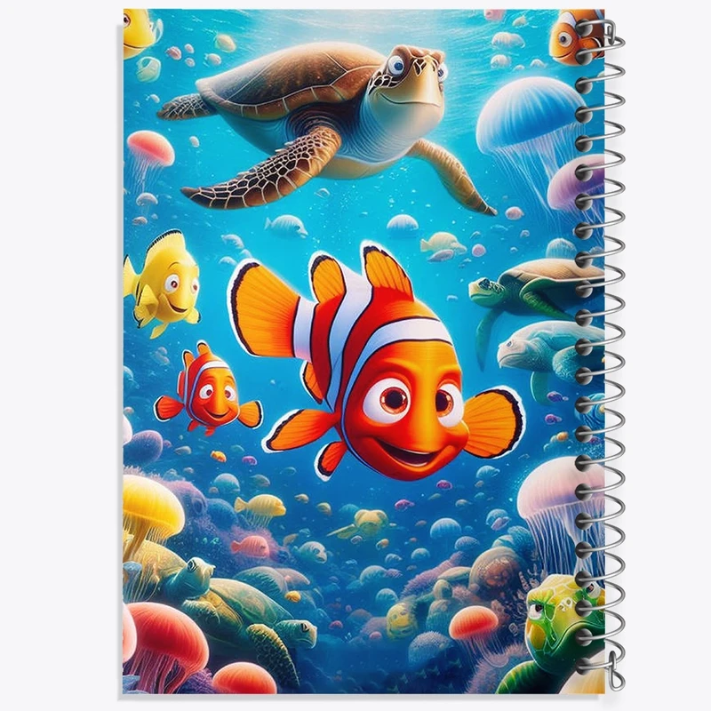 دفتر مشق 100 برگ خندالو طرح در جستجوی نمو کد F2092