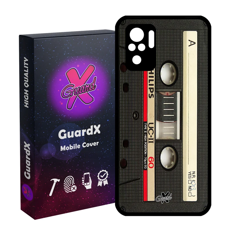 کاور گارد ایکس طرح Cassette مدل Glass10063 مناسب برای گوشی موبایل شیائومی Redmi Note 10 4G / Note 10S
