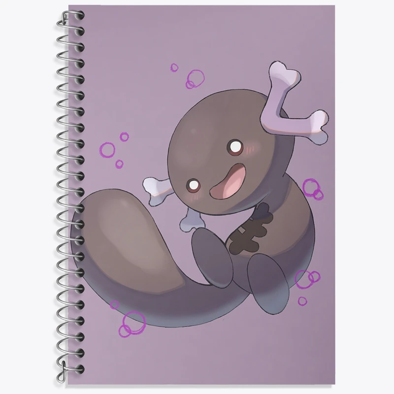 دفتر زبان 50 برگ خندالو مدل دو خط طرح بازی پوکمون (pokemon) کد 32734