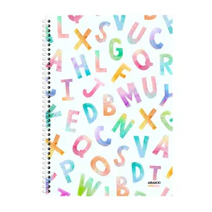 دفتر زبان 100 برگ آلبالو طرح فانتزی کد 2338