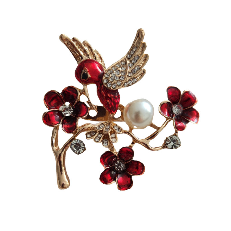 سنجاق سینه زنانه مدل پرنده کد 996