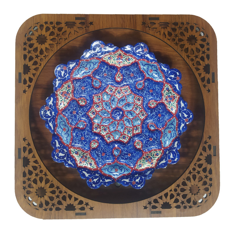 بشقاب میناکاری کد 002