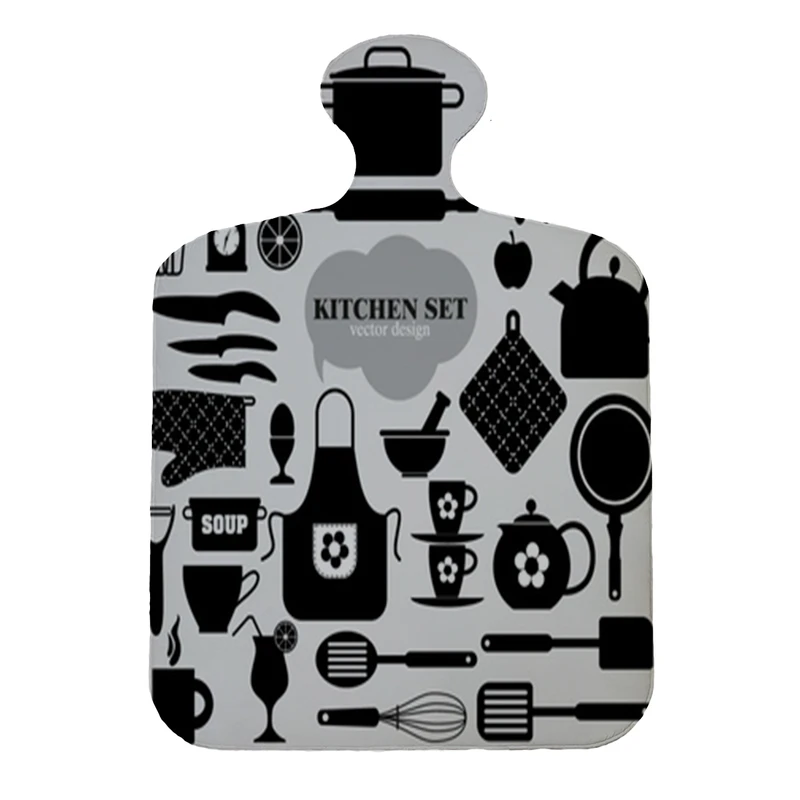 پادری مدل تخته گوشت طرح kitchen کد 8074 سایز 110×80 سانتی متر