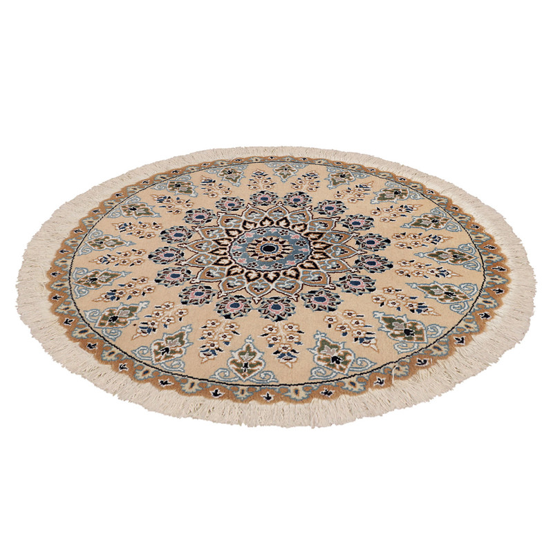 فرش دستبافت یک متری مدل دایره کد 991058