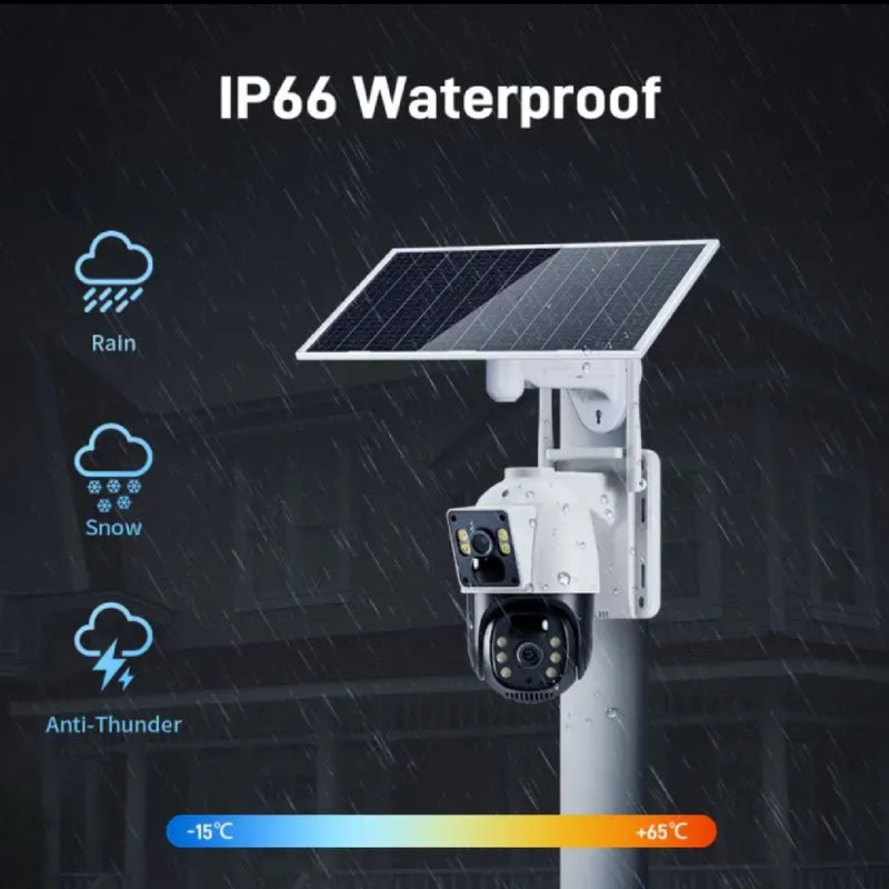 دوربین مداربسته تحت شبکه مدل سیم کارت خور کد v380 pro4g