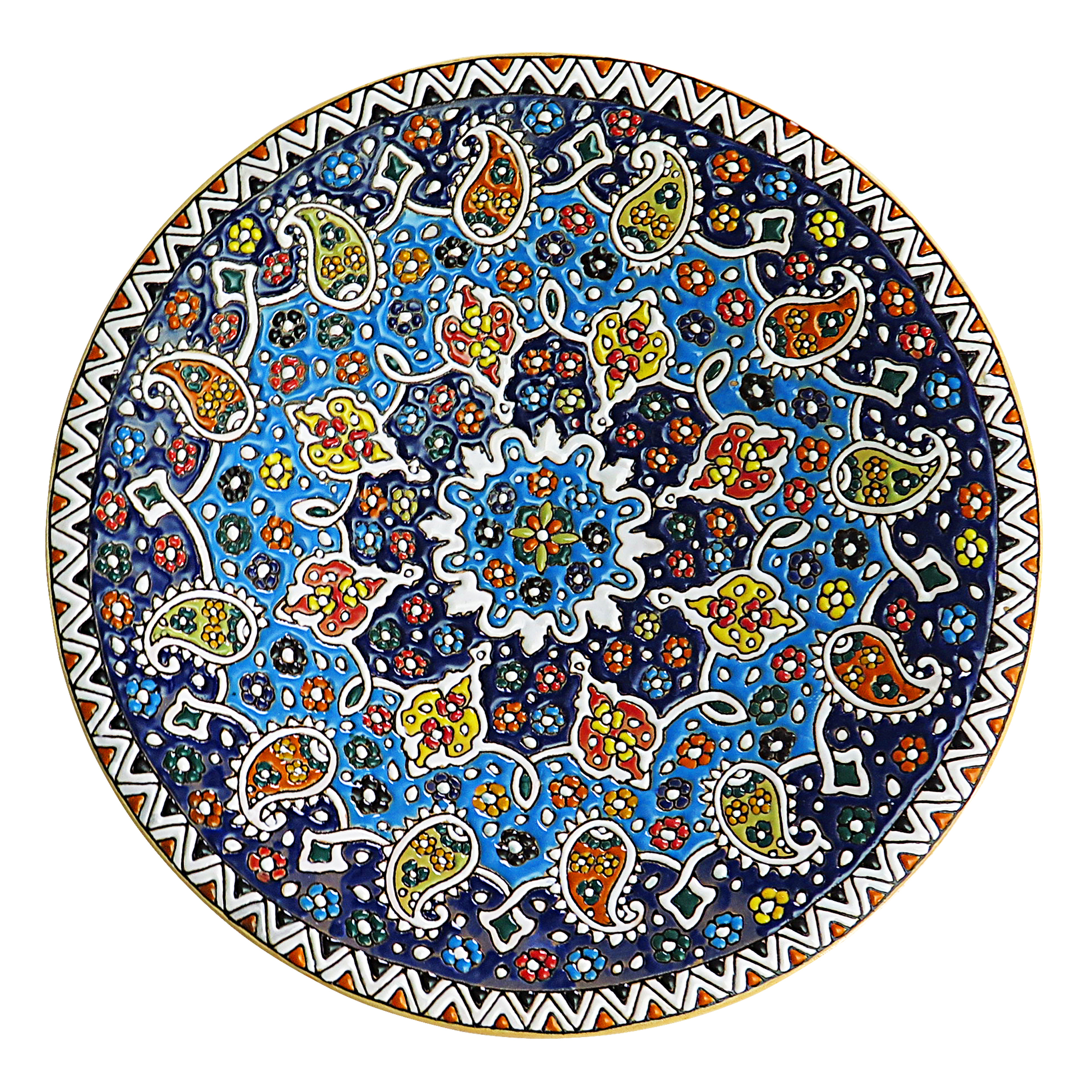 بشقاب میناکاری مدل سنتی کد 004