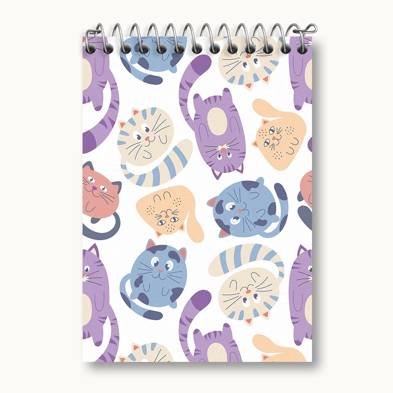 دفتر یادداشت 50 برگ خندالو مدل گربه (Cat) کد N351