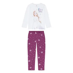 ست تی شرت و شلوار دخترانه دیزنی مدل FROZEN