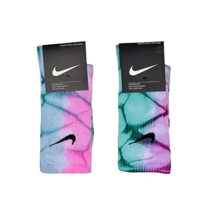 جوراب ورزشی ساق بلند زنانه مدل آبرنگی کد 24 بسته 2 عددی