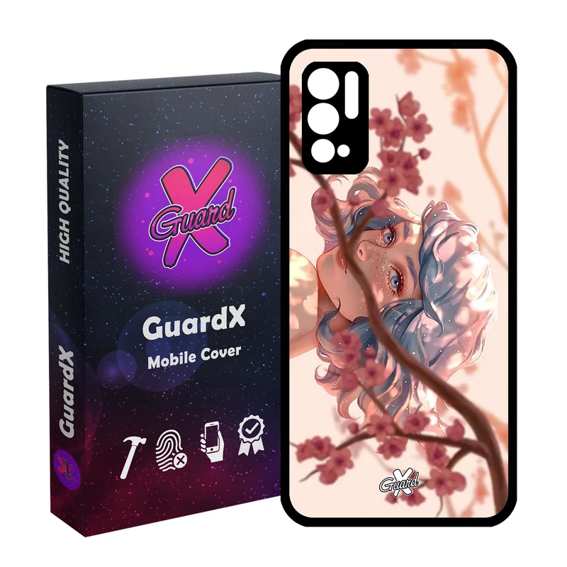 کاور گارد ایکس طرح Girl مدل Glass10007 مناسب برای گوشی موبایل شیائومی Redmi Note 10 5G / Poco M3 Pro