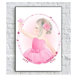 تابلو شاسی کودک مدل دختر صورتی