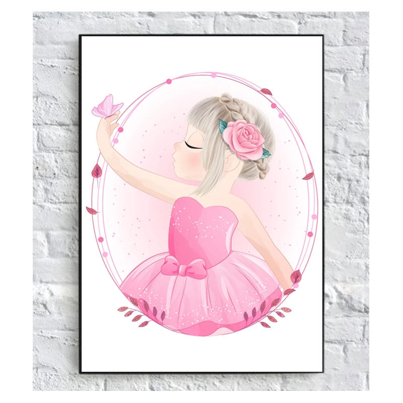 تابلو شاسی کودک مدل دختر صورتی