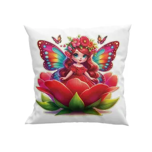 کوسن کودک پاد آفرین مدل فرشته و گل و پروانه ها کد DKK853