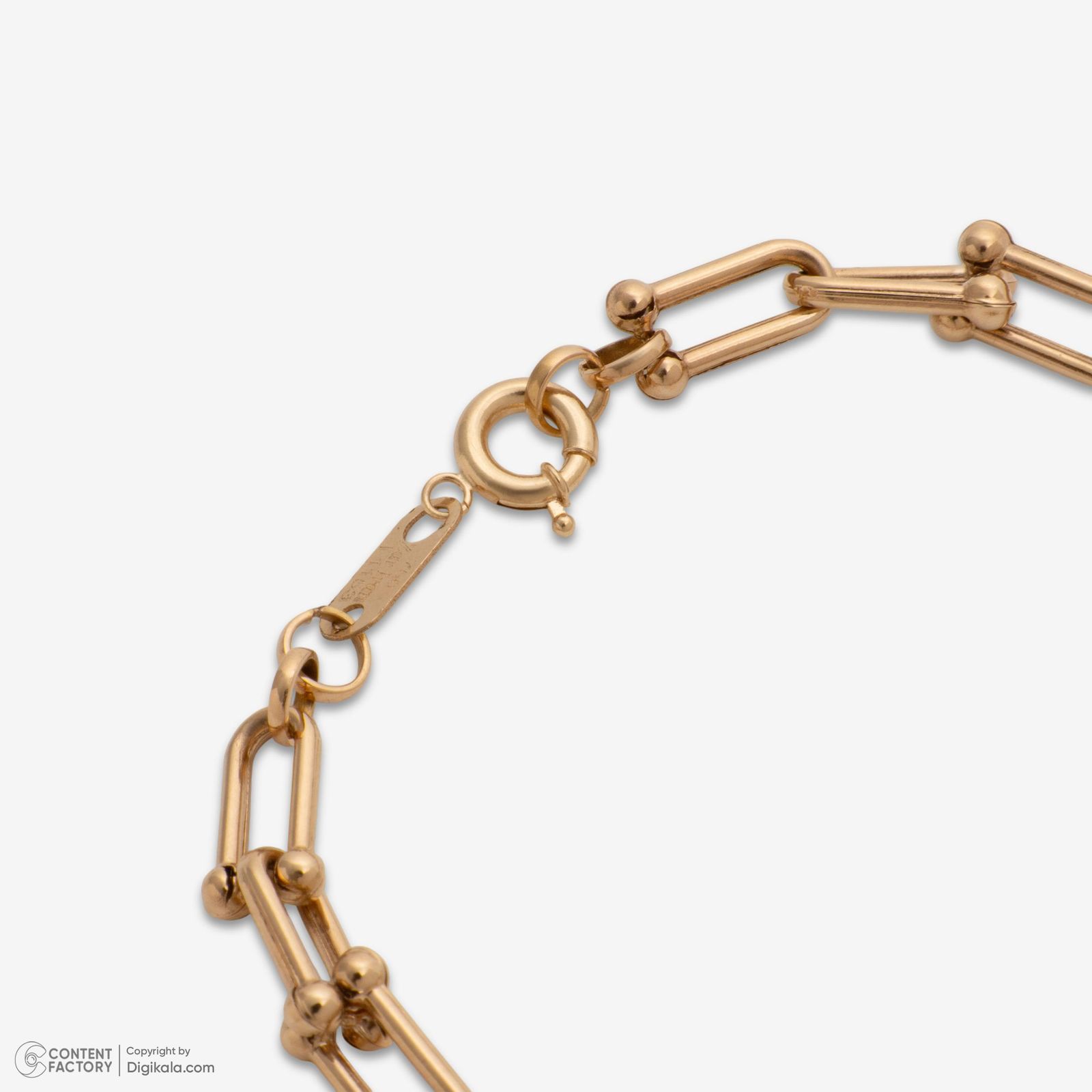 دستبند زنجیری طلا 18 عیار زنانه حافا گلد مدل تیفانی کد br010 -  - 3