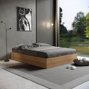 تخت خواب دو نفره اسمردیس مدل +R109 - MDF سایز 200x160 سانتی متر