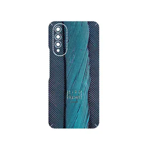 MAHOOT Turquoise feathers Cover Sticker for Wiko T50