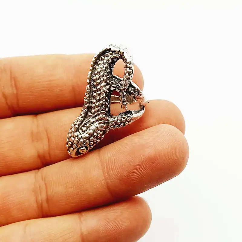 انگشتر مردانه طرح سمندر مدل ورشو 547ANM