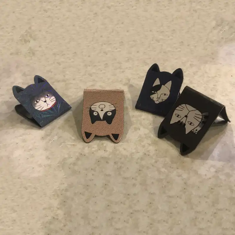 نشانگر کتاب طرح گربه کد C4 مجموعه 4 عددی