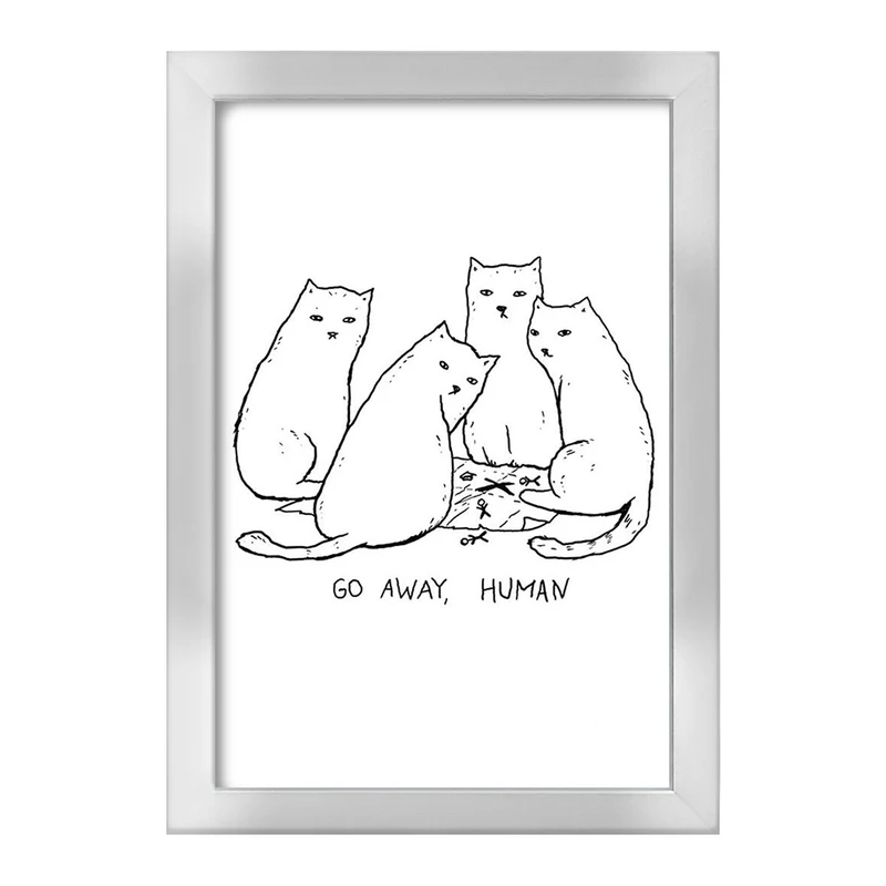 تابلو خندالو طرح گربه های مشکوک کد 29299