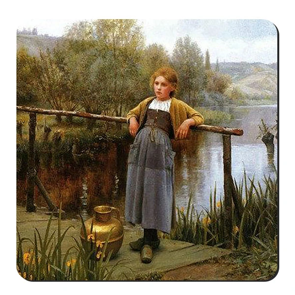 زیر لیوانی طرح دختر روستایی کد nzl736