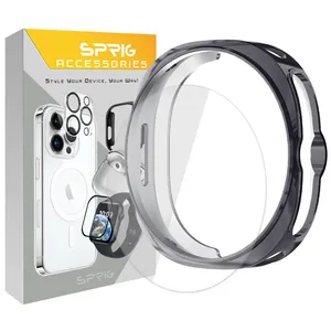 کاور اسپریگ مدل JellSP SCR مناسب برای ساعت هوشمند سامسونگ Galaxy Watch 8 Classic 46mm به همراه محافظ صفحه نمایش